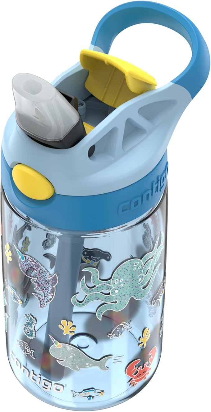 Contigo Kids Water Bottle with Redesigned AUTOSPOUT Straw, 14 oz