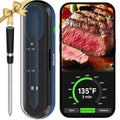 Meat Thermometer Digital Wireless - Remote Instant Temperature Read, Four-Clover Probe, Smart Meat Thermometers for Cooking, Grilling, Smoking, Pro Version