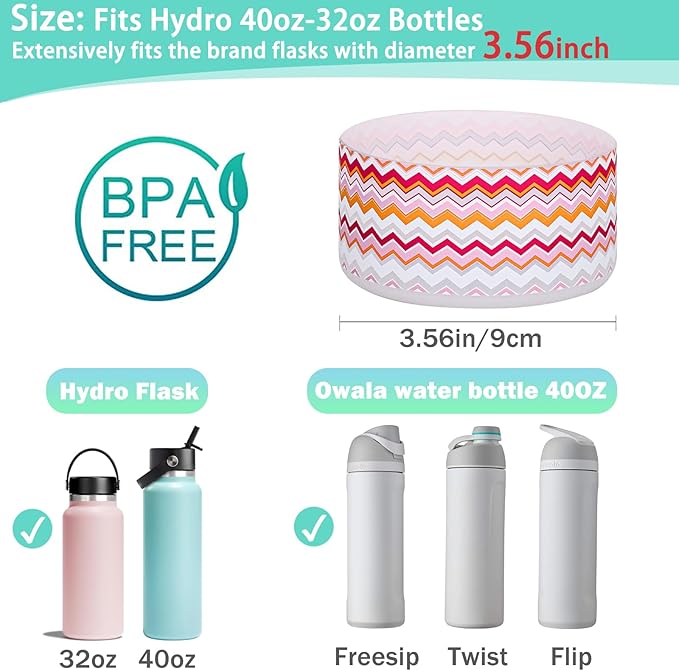 WK IEASON Protective Silicone Base Cover Boot for Hydro Flask Wide Mouth, Anti-Slip Silicone Sleeve Bottom Bumper As Hydro Flask Water Bottle Accessories-3.56inch Bottom Diameter