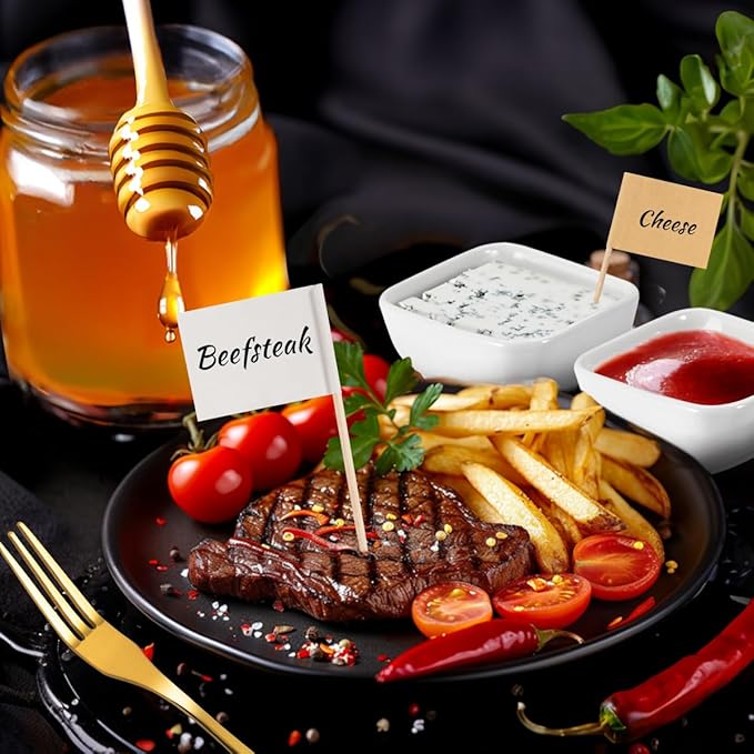 Charcuterie Board Accessories With 3 Oz Ceramic Dip Bowls, Ceramics Handle Gold Cheese Spreader Butter Knive Set Kit, Mini Tongs, Spoons, Forks,Honey Dipper, Cocktail Picks