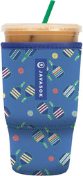 Sok It JavaSok Iced Coffee & Cold Soda Insulated Neoprene Cup Sleeve (Pickleball, Large: 30-32oz)