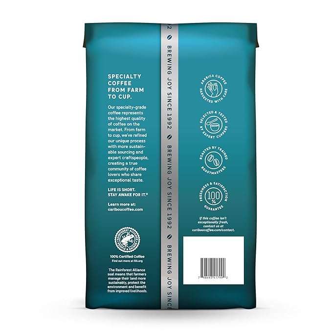 Caribou Coffee, Light Roast Ground Coffee - Daybreak Morning Blend 20 Ounce Bag - Packaging May Vary (Pack of 3)