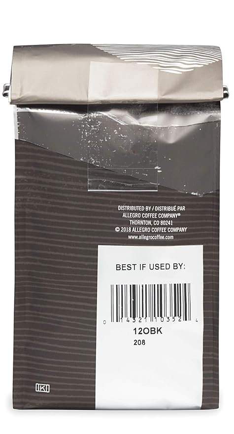 Allegro Coffee Organic Breakfast Blend Whole Bean Coffee, 12 oz (Pack of 3)