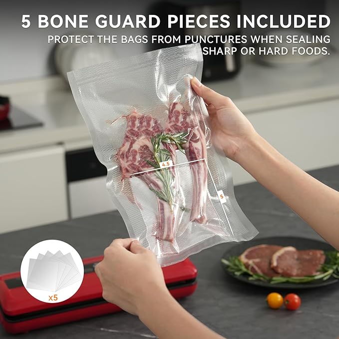 [2024 Q4] 8" x 12" Vacuum Sealer Bags, 200 Count-Ideal for Food Storage, Sous Vide, and Meal Prep, Keep Food Fresh and Nutrients, Wevac Lite