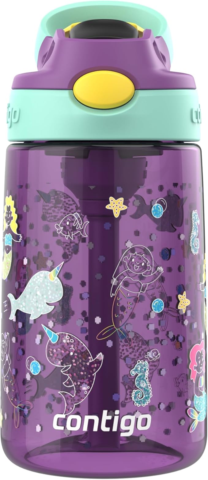 Contigo Kids Water Bottle with Redesigned AUTOSPOUT Straw, 14 oz