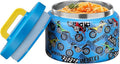 MAISON HUIS 8oz Soup Thermo Wide Mouth Vacuum Insulated Thermo Food Jar, Leak Proof Stainless Steel Thermo for Hot&Cold Food Kids Food Lunch Soup Container for School Travel (Blue-Locomotive)