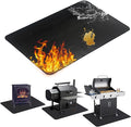 60 x 40 inch Firepit Mat for Outdoor Grill, Fireproof Mats for Under Reusable Oil-Proof Waterproof Grill Mats Repalce BBQ Pad for Deck Patio Grass Fire Pit Accessories for Outside