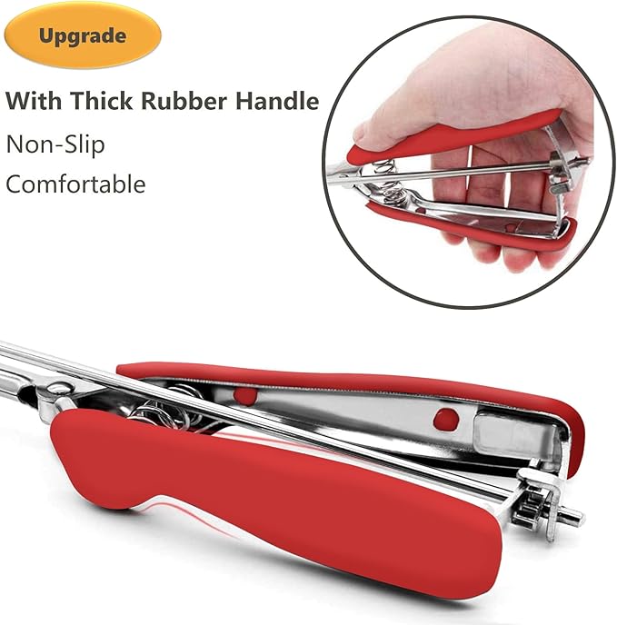 Red Cookie Dough Scoop - 5.3 Tbsp/ 80 ml/ 2.7 oz Stainless Steel Ice Cream Scooper with Trigger Release