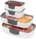 ProKeeper 4-Piece Deli Container Set – Airtight, BPA-Free Food Storage with Freshness Lock, Ideal for Deli Meats, Cheese, and Produce