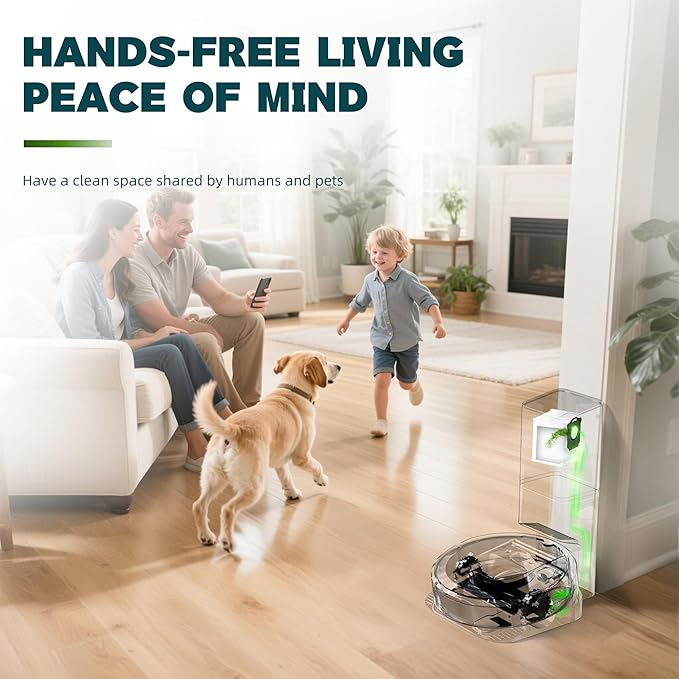 Vacuum Bags Replacement Compatible with iRobot Roomba i7, i7+, i3, i3+, i1+, i4, i4+, i6, i6+, j7, j7+, i8, i8+,s9, s9+ Plus, i & s & j Series Clean Base Automatic Dirt Disposal Bags, Pack of 6