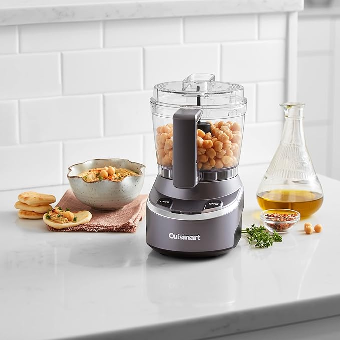 Cuisinart Mini Food Processor & Chopper, Small Stand Mixer for Vegetables, Meats & More, 4 Cup, Electric, Black, RMC-100