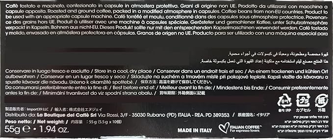 Italian Coffee for Espresso Lovers pods compatible with Nespresso Original machines, Italian Expresso capsules (100 Lungo regular pods, 100 Count (Pack of 1))