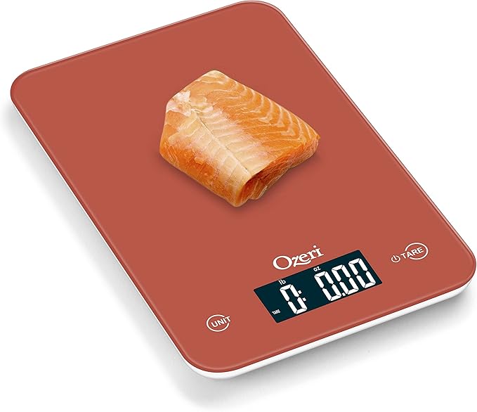 Ozeri Touch Professional Digital Kitchen Scale (12 lbs Edition) in Tempered Glass