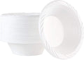 PLASTICPRO 400 Count Disposable 12 ounce White Plastic Soup Bowls