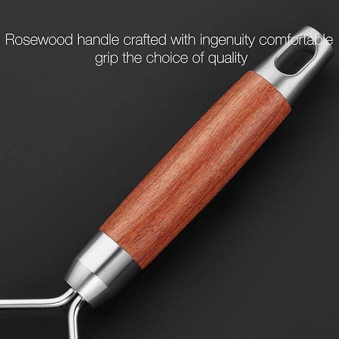 KULUNER Professional-Grade Lemon Zester with Fine Blades, Lightweight Cheese/Vegetable Grater, Solid Wood Handle Design - Rust-Resistant, Durable, Essential Kitchen Tool （A2）