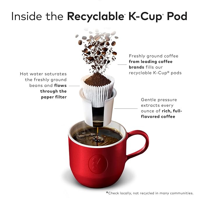 Caribou Coffee Obsidian Keurig Single-Serve K-Cup Pod, Medium Roast Coffee, 96 Count
