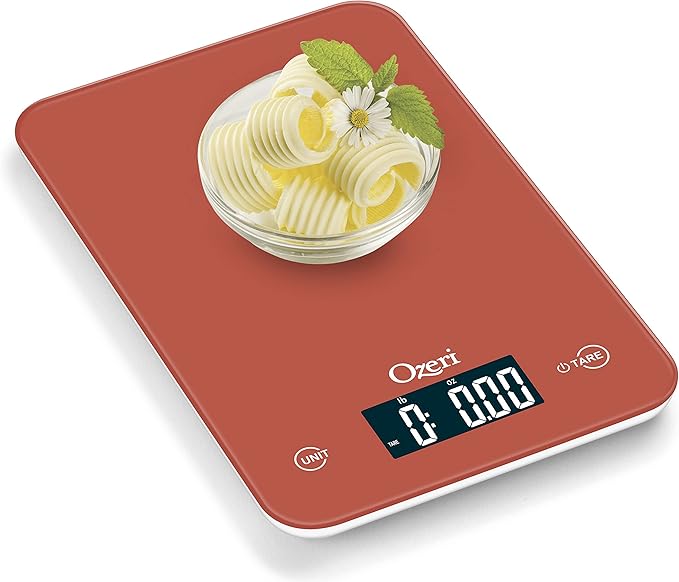 Ozeri Touch Professional Digital Kitchen Scale (12 lbs Edition) in Tempered Glass