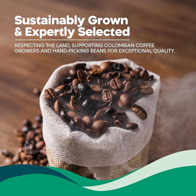 Juan Valdez Finca Whole Bean Coffee - Dark Roast | 16 oz / 454 gr | 100% Colombian Coffee - Rainforest Certified | With Lemongrass & Kiwi Notes