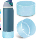2PCS Glitter Silicone Boot for Owala Water Bottle, Anti-Slip Protective Sleeve for Owala Twist,FreeSip and Flip Stainless Steel Water Bottle, BPA-Free, Dishwasher Safe, Accessories
