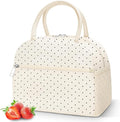 DALINDA Corduroy Lunch Bag Lunch Box for Women Men,Cute Insulated Lunch Bags,Water-Resistant Cute Cooler Lunch Tote Bag, Reusable LunchBox Large Capacity for Work Travel Picnic