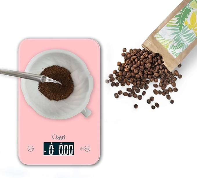 Ozeri Touch Professional Digital Kitchen Scale (12 lbs Edition) in Tempered Glass