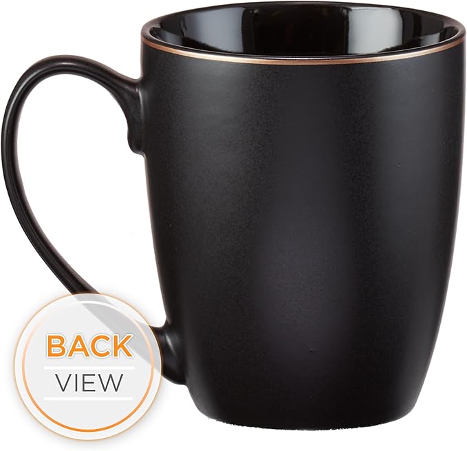 Christian Art Gifts Matte Black Ceramic Coffee Mug – 12 oz. Lead & Cadmium-free Inspirational Scripture Coffee and Tea Mug for Men & Women with Bible Verse: Be Still and Know That I Am God–Psalm 46:10