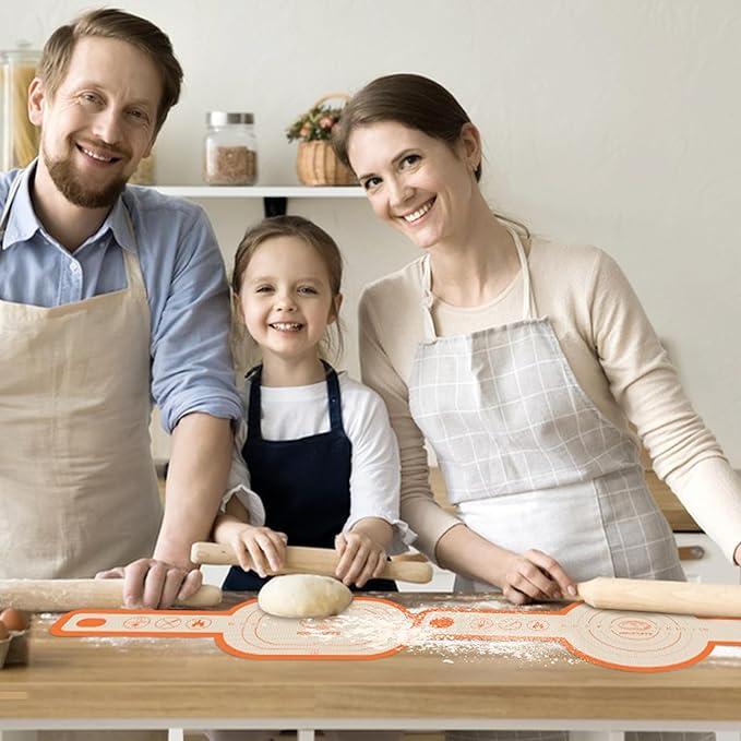 Silicone Bread Sling for Dutch Oven, 2 PCS Non-Stick & Easy Clean Reusable Silicone Baking Mat with Long Handles, Easy to Transfer Sourdough Bread Oval and Round