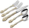 Oneida F100005A Golden Michelangelo 5 Piece Fine Flatware Set, Service For 1