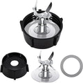 Replacement Parts Compatible with Oster Osterizer Blender Blade with Rubber Seal Gasket & 4902 Jar Bottom - 6 Point Fusion Blade 4980