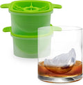 Tovolo Lime Wedge Ice Mold 2 Pack Fun Cocktail Ice Molds for Whiskey, Fruit Ice Wedge Mold Perfect for Cocktails Mocktails Summer Lemonade, Slow Melting BPA Free Silicone Ice Wedge Molds Lime Green