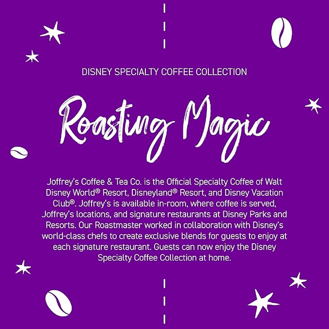 Joffrey’s Coffee - Disney Daisy Duck Lovely Lavender | Amber Honey and Lavender Coffee, Medium Roast (Ground, 11oz)