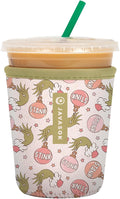 Sok It JavaSok Iced Coffee & Cold Soda Insulated Neoprene Cup Sleeve (Jingle Smells, Small: 16-20oz)