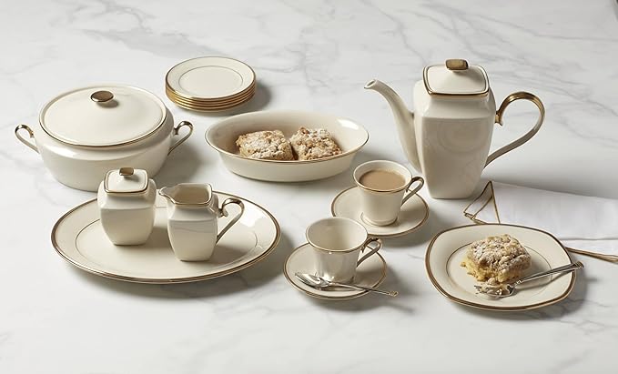 Lenox 140104040 Eternal Saucer, 1 Piece, Porcelain, 6" x 6"