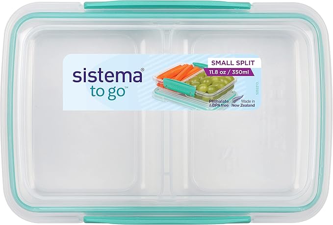 Sistema 11.8 Ounce Small Split Storage Container (Colors may vary)