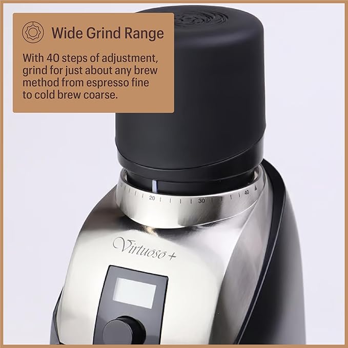 Baratza Virtuoso+ Coffee Grinder ZCG587BLK, Black