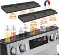 Stove Top for Silicone Shelf,30 Inch Magnetic Shelf Over the Stove Spice Rack,Kitchen Shelf for Above Stovetop Organizer Magnet Flat Back of Stove-Dark Grey