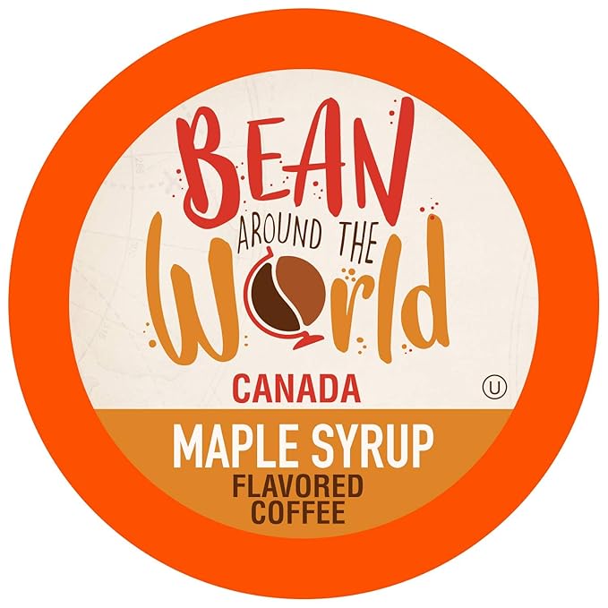 BEAN AROUND THE WORLD Flavored Coffee Compatible With 2.0 Keurig K Cup Brewers, Variety Pack, 40 Count