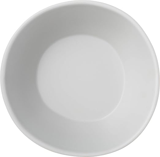 Carlisle FoodService Products Ridge Reusable Plastic Bowl for Home and Restaurant, Melamine, 52 Ounces, Cement, (Pack of 12)