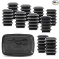 50 Pack [32 oz] Freezer Meal Prep Containers Reusable - Plastic Food Storage Containers with Lids, Dishwasher & Microwave Friendly, Warp-Resistant - Versatile Use for Meals, Leftovers & More