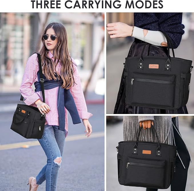 Insulated Lunch Bag for Women/Men,LeakProof Adult Lunch Box,Large Lunch Tote Bag with Removable Shoulder Strap,Portable Reusable Lunch Cooler Bag for Office Work Picnic Beach
