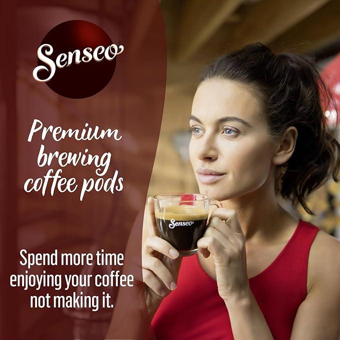 Senseo Strong Roast Coffee Pods – 48 Count (2 Packs) – Full-Bodied Dark Roast Flavor – Single-Serve Coffee Pads Compatible with Senseo Machines