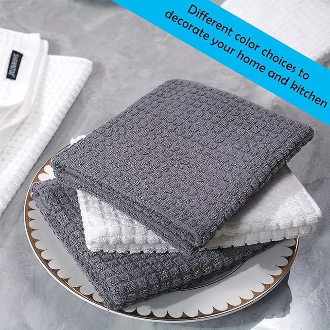 Oven Mitts and Pot Holders Sets 6pcs, Kitchen Oven Glove,High Heat Resistant 550 Degree Extra Long Oven Mitts and Potholders with Non-Slip Silicone Surface for Home Essentials (Grey) (Gray 2)