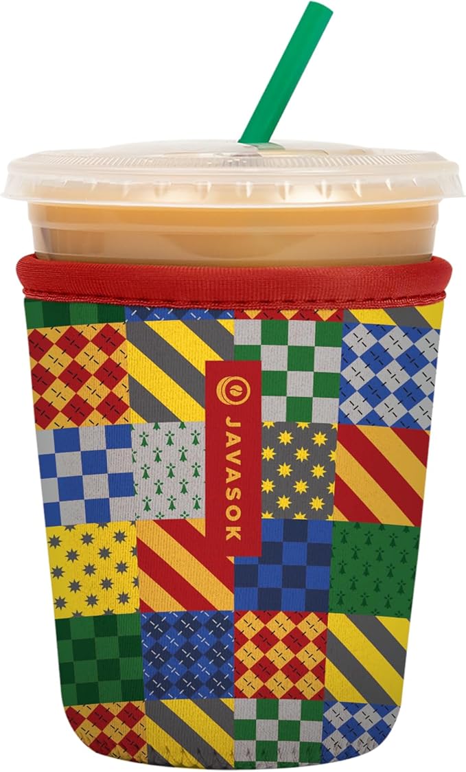 Sok It JavaSok Iced Coffee & Cold Soda Insulated Neoprene Cup Sleeve (House Rules, Small: 16-20oz)