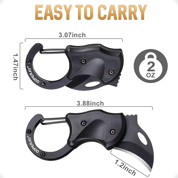 Stocking Stuffers for Men Christmas, Small Pocket Knife for Men Him Dad, Christmas Birthday Gifts, Box Cutter, EDC Gadget Keychain, Every Day Carry Folding Knife, Camping Fishing Hiking Multitool Gift