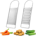 2 Pack Cheese Grater Handheld, Flat Coarse Stainless Steel Food Graters for Kitchen, Suitable for Potato, Vegetable, Butter, Parmesan Cheese