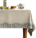ISAENNE Designer Vintage Linen Elegant Extra Long Table Cloth Rectangular,Chinoiserie Floral Tablecloth,Durable Decor Table Cover for Dining Thanksgiving Kitchen Party,67"*118"-Segerman B