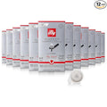illy E.S.E. Single-Serve Espresso Paper Pods - Classico Lungo Roast, Notes Of Caramel, Orange Blossom & Jasmine - For ESE Coffee Machines – 18 Count, 12 Pack