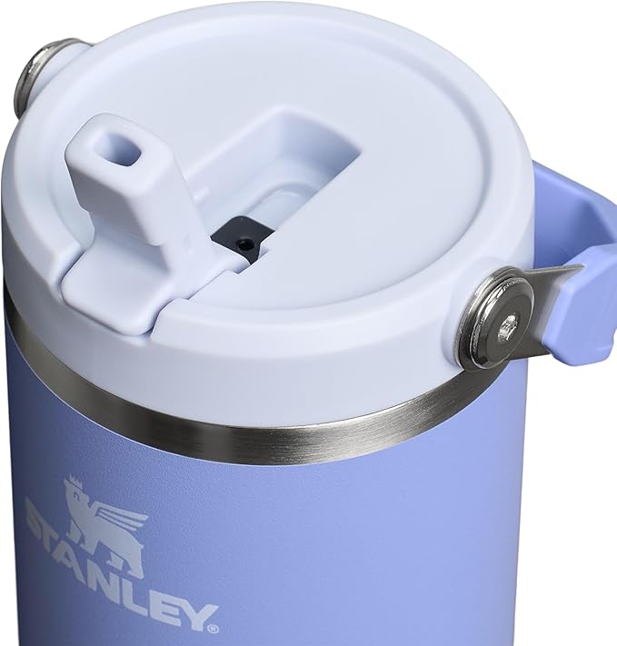 STANLEY IceFlow 2.0 Flip Straw Tumbler with Handle 30 oz | Twist On Lid and Flip Up Straw | Leak Resistant Water Bottle | Insulated Stainless Steel | BPA-Free | Hydrangea