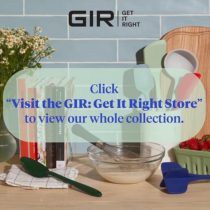 GIR: Get It Right 3-Piece Ultimate Silicone Kitchen Utensils Set - Spatula, Flip & Spoonula - Non toxic Cooking Utensils for Nonstick Cookware, Cooking and Baking - Mint