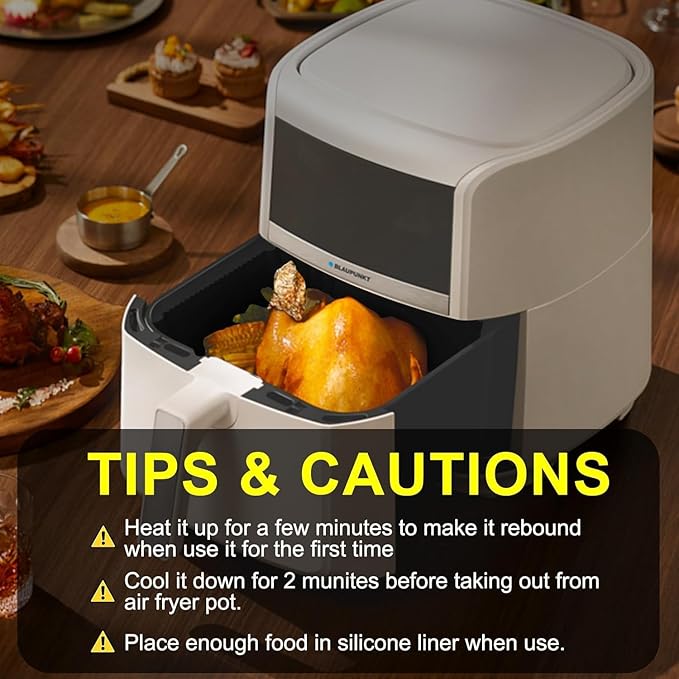 Large Silicone Air Fryer Liners Square 5-9 QT, 7.9 Inch Airfryer Liners Reusable 2 Pack Air Fryer Liners Pot Oven Liner Baking Tray, Air Fryer Basket Silicone Mat Bowl Air Fryer Accessories
